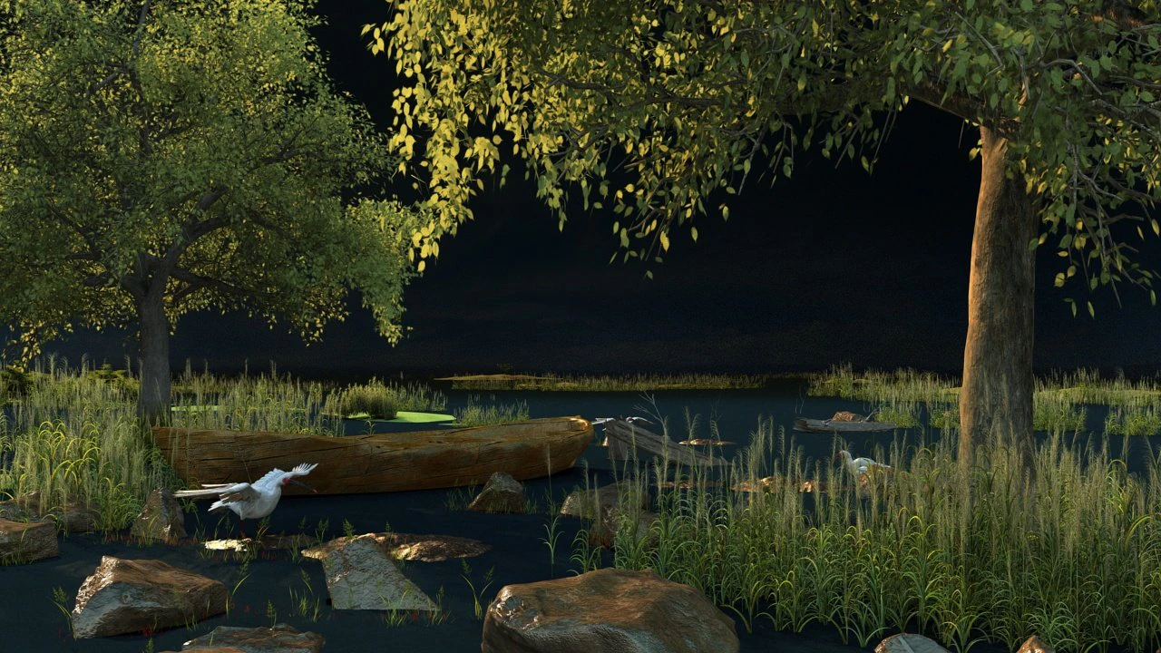 wetlands 3D Model .c4d .max .obj .3ds .fbx .stl .blend 