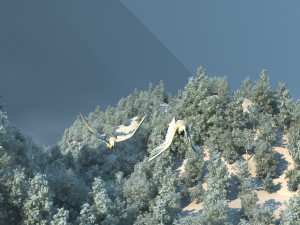 mountain forest 3D मॉडल
