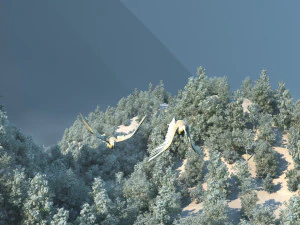 mountain forest 3D Model