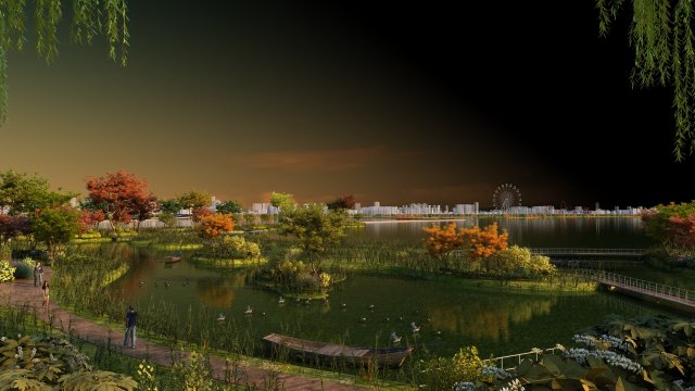 park 3D 模型 .c4d .max .obj .3ds .fbx .stl .blend 