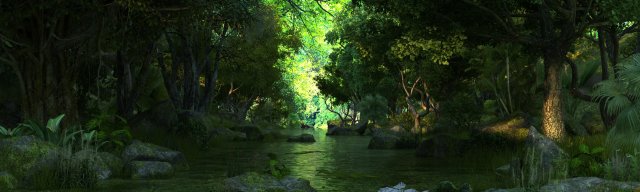 rainforest Model 3D .c4d .max .obj .3ds .fbx .stl .blend 