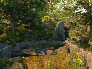 mountain forest Modelo 3D