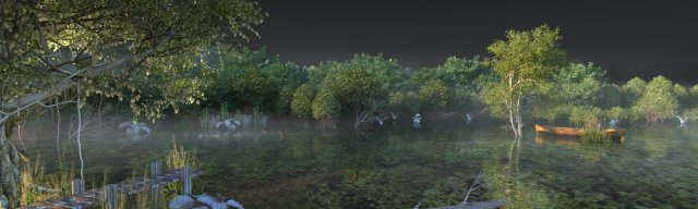 wetlands 3D Model .c4d .max .obj .3ds .fbx .stl .blend 