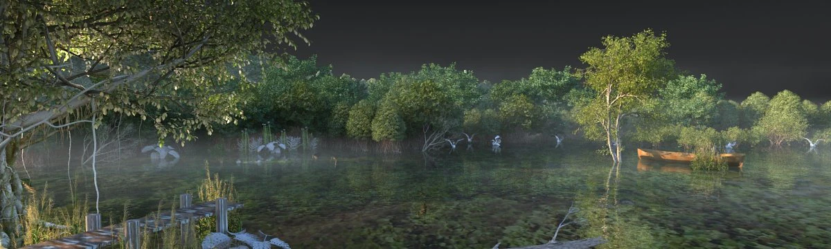 wetlands 3D Model .c4d .max .obj .3ds .fbx .stl .blend 