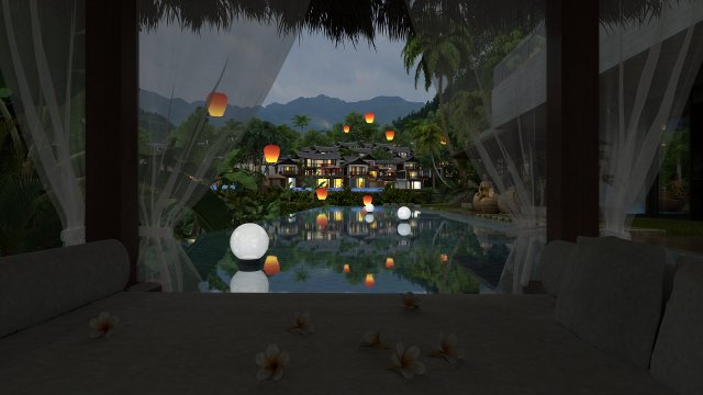 ancient architecture 3D 模型 .c4d .max .obj .3ds .fbx .stl .blend 
