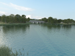 lakeside ancient building Modèle 3D