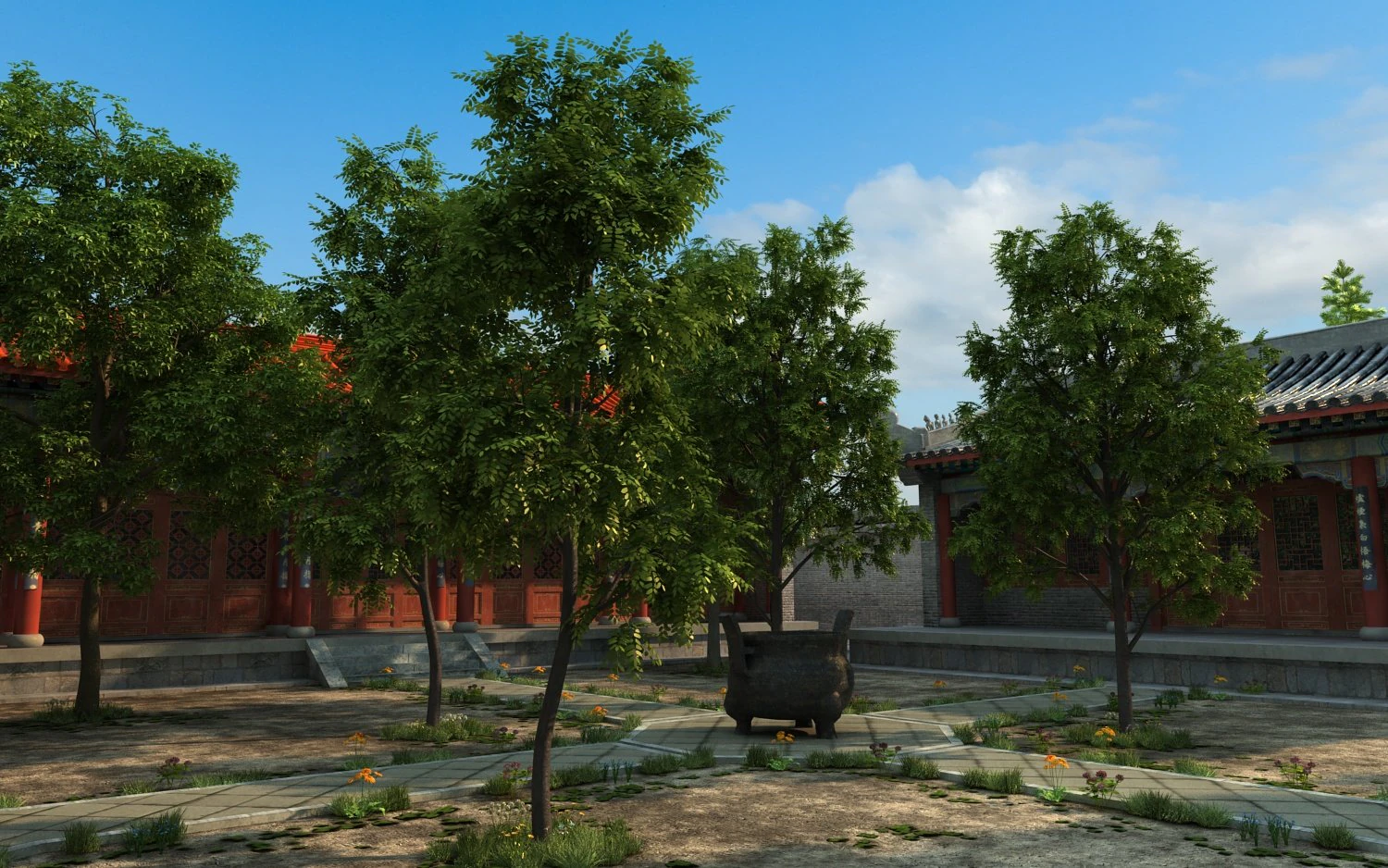 temple 3D Model .c4d .max .obj .3ds .fbx .stl .blend