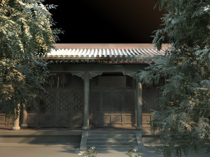 temple 3D 模型