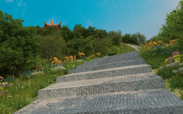 peak pavilion 3D Model .c4d .max .obj .3ds .fbx .stl .blend