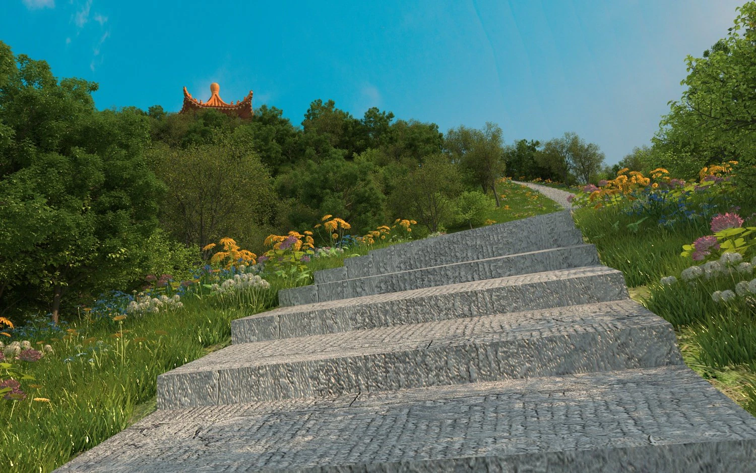 peak pavilion 3D Model .c4d .max .obj .3ds .fbx .stl .blend 