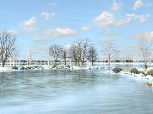 jinqiu lake winter Modelo 3D