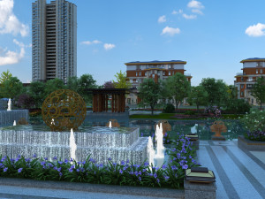 city building 3D मॉडल