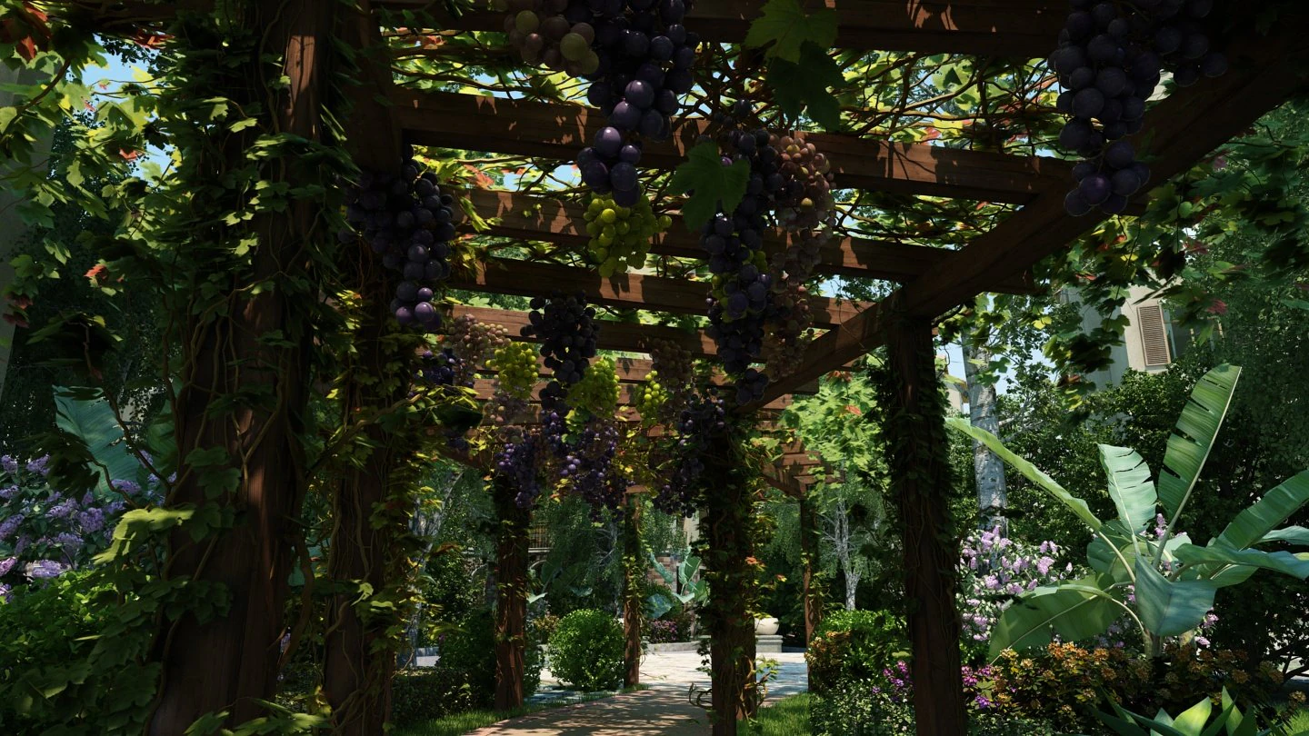 grape rack 3D Model .c4d .max .obj .3ds .fbx .stl .blend 