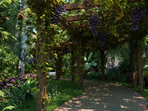grape rack 3D Модель