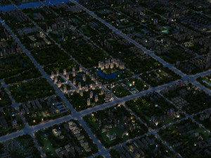 city night scene Modelo 3D