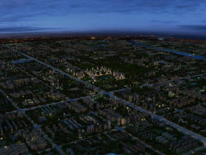 city night scene 3D Model