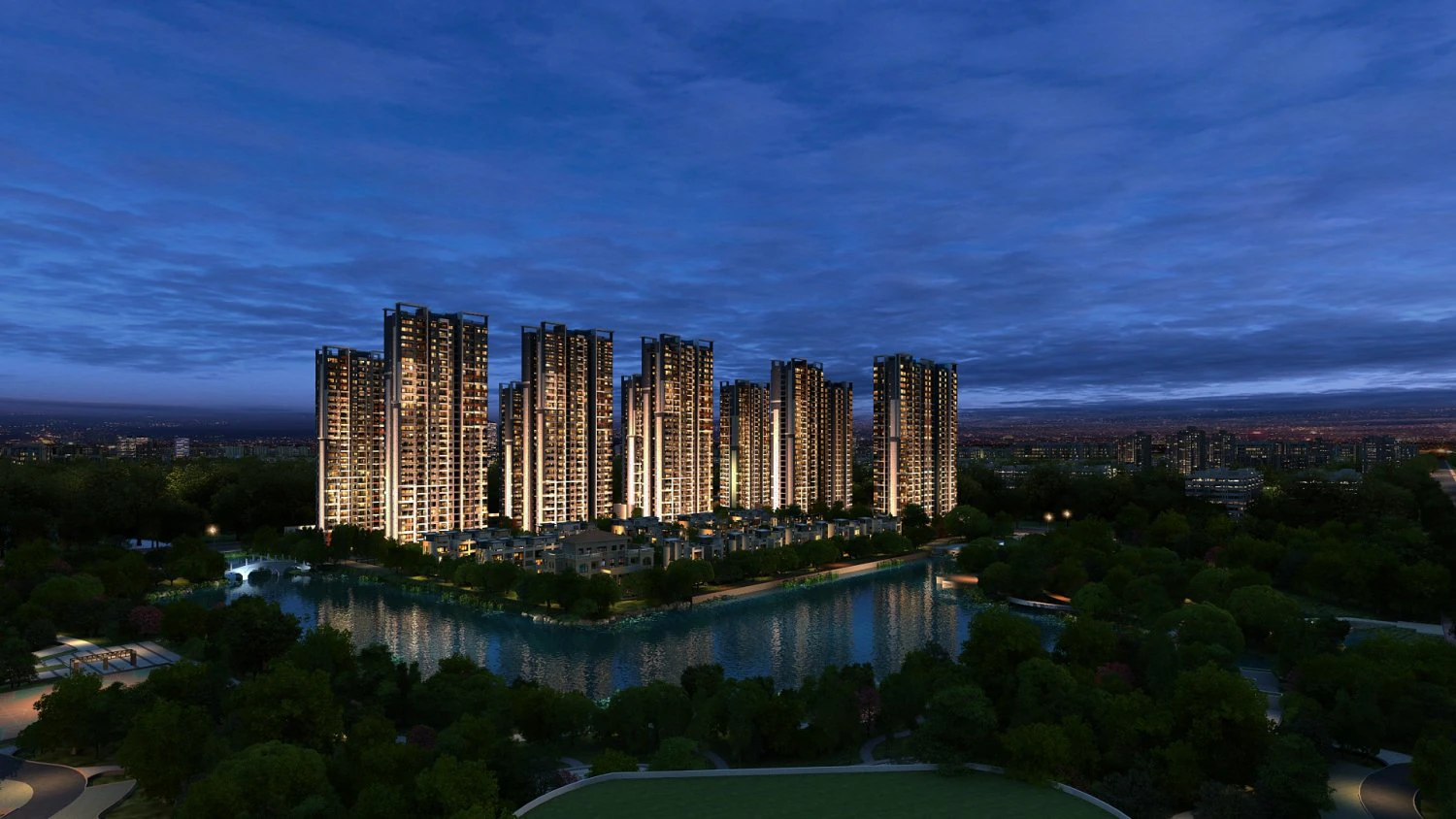 city night scene 3D Model .c4d .max .obj .3ds .fbx .stl .blend
