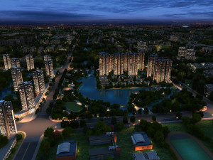 city night scene 3D Модель