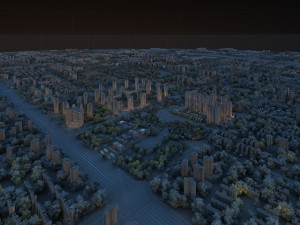 city night scene 3D Модель