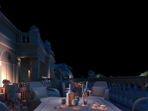 city night scene Model 3D