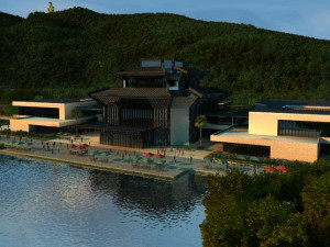 big buddha statue 3D मॉडल