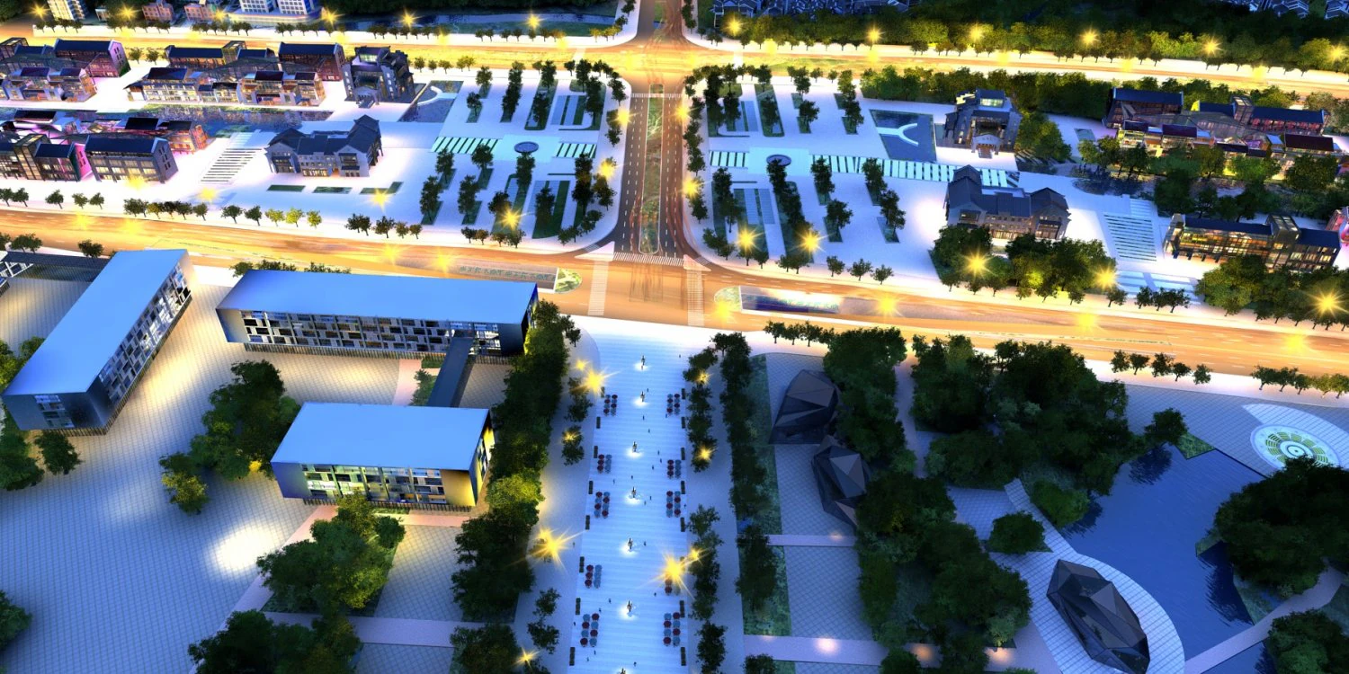 city night scene 3D Model .c4d .max .obj .3ds .fbx .stl .blend 