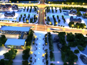 city night scene Modelo 3D