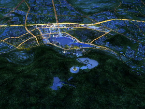city night scene Modelo 3D