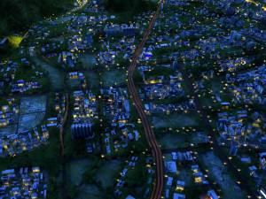city night scene 3D Model