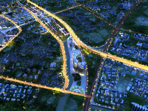 city night scene Modelo 3D