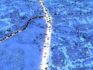 city night scene 3D Model