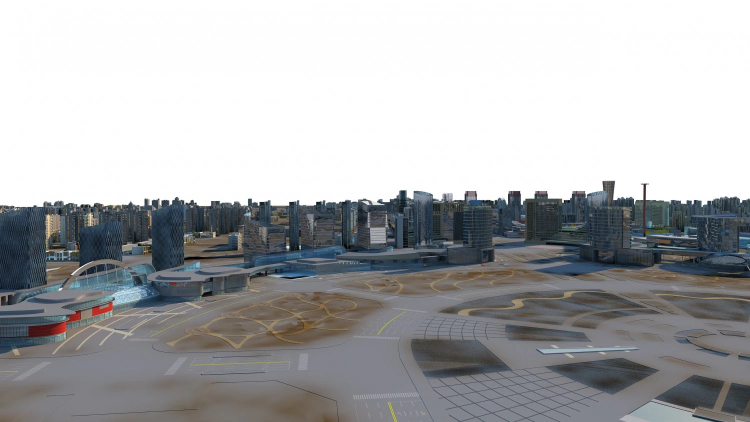 городское здание 3D Модель .c4d .max .obj .3ds .fbx .stl .blend 