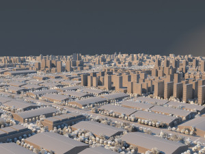 city building 3D मॉडल