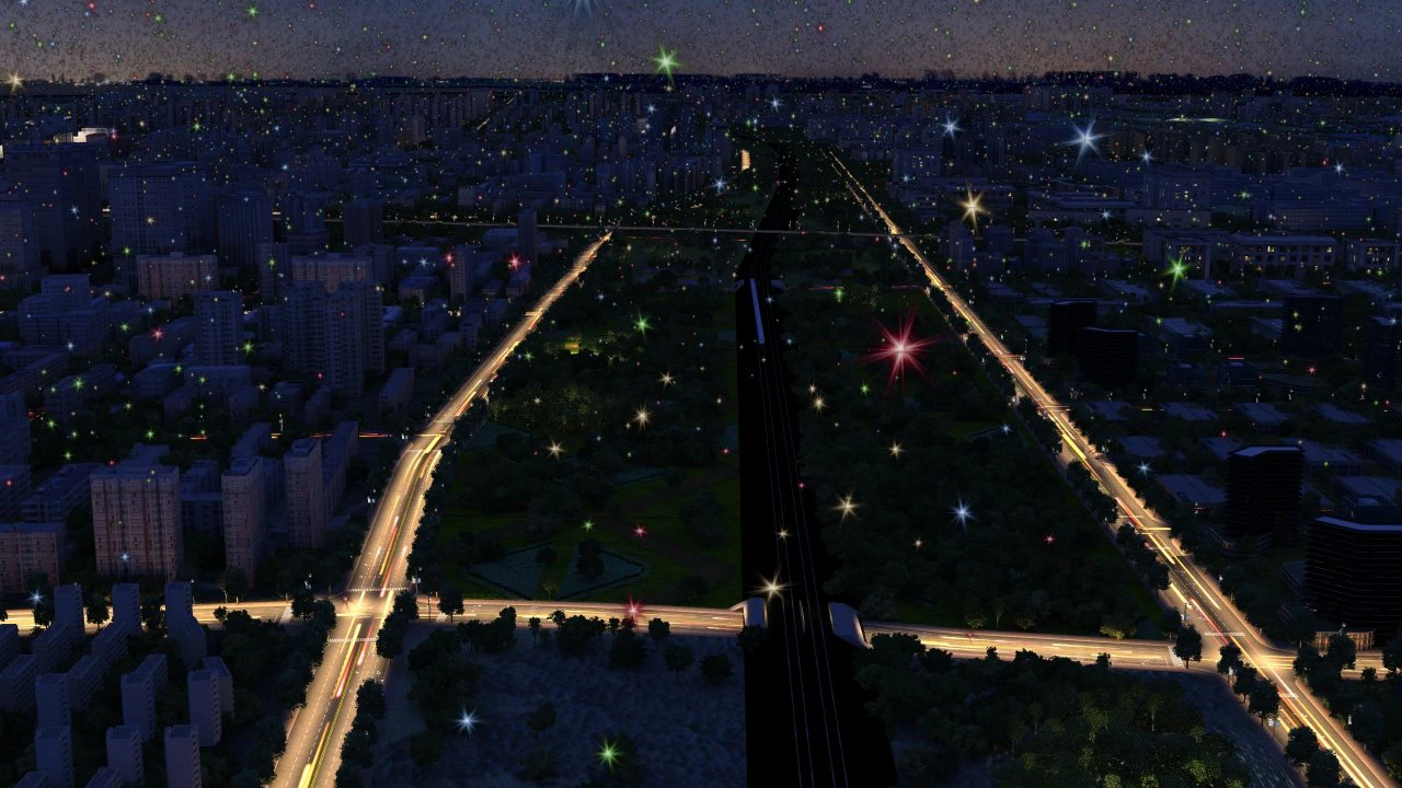 city night scene 3D Model .c4d .max .obj .3ds .fbx .stl .blend 