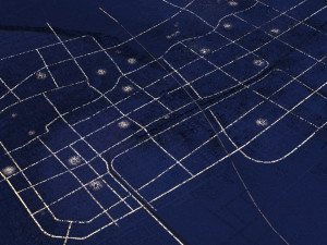 city night scene 3D Model