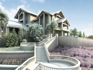 villa Modelo 3D
