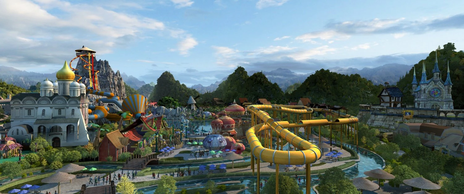 amusement park 3D Model .c4d .max .obj .3ds .fbx .stl .blend 