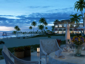 seaside hotel 3D Model