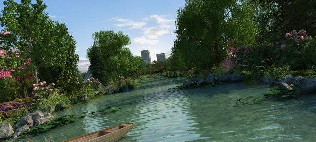 wetland park 3D 模型 .c4d .max .obj .3ds .fbx .stl .blend 