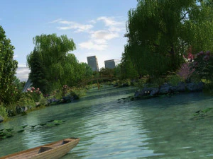 wetland park 3D Model
