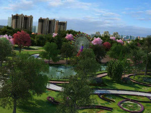wetland park 3D Model