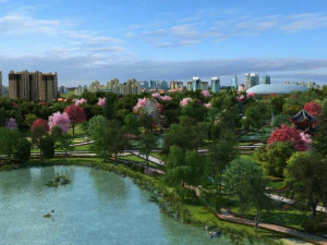 wetland park 3D Model