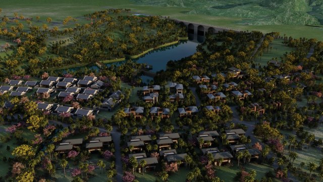 village Modèle 3D .c4d .max .obj .3ds .fbx .stl .blend 