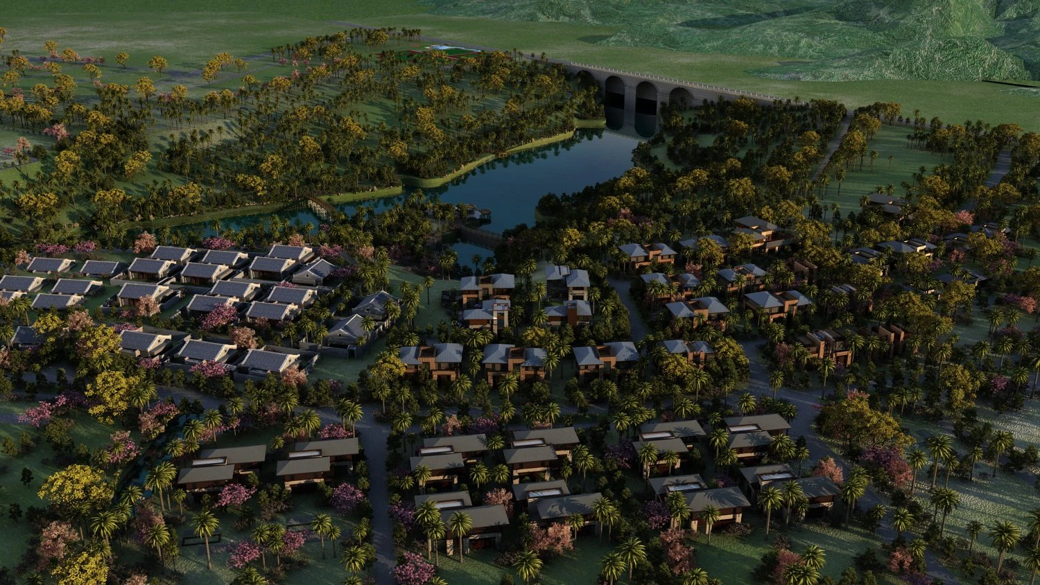 village 3D Model .c4d .max .obj .3ds .fbx .stl .blend 