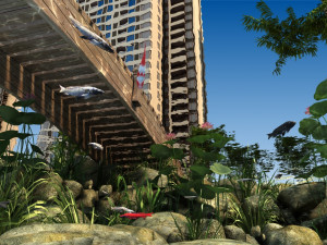 fish pond Modèle 3D