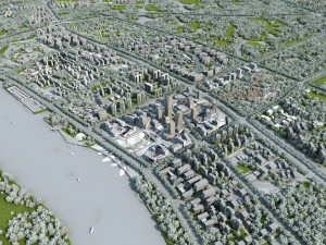 city building 3D 模型