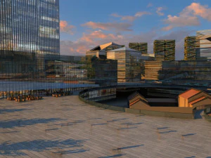 都市の建物 3Dモデル