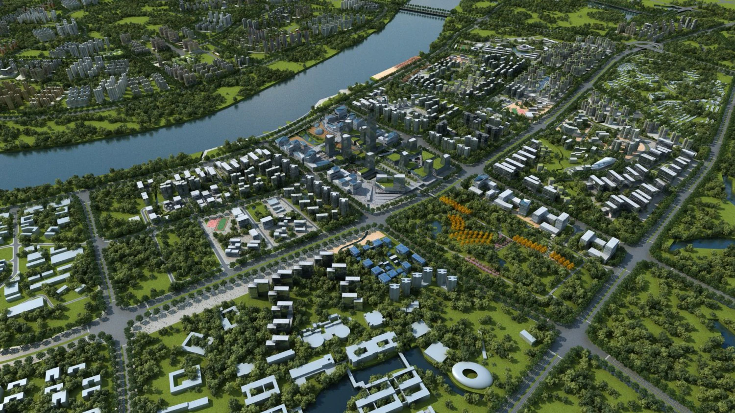 construção da cidade Modelo 3D .c4d .max .obj .3ds .fbx .stl .blend