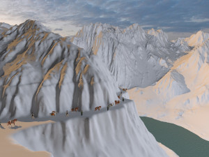 tiger leaping gorge Modelo 3D