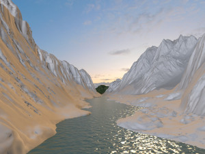 tiger leaping gorge Modelo 3D